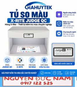 Tủ so màu X-Rite Judge QC hướng dẫn sử dụng và kiểm tra màu vật liệu