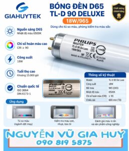 Bóng đèn Philips D65 TL-D 90 De Luxe 18W/965 – Nguyễn Vũ Gia Huy