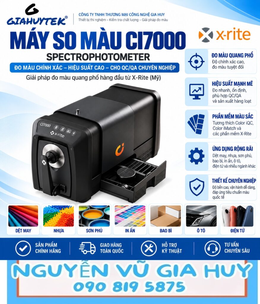 Máy so màu quang phổ để bàn X-Rite Ci7000 – Nguyễn Vũ Gia Huy